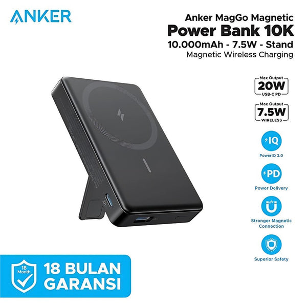 A1654H11 Anker MagGo Power Bank (10K) Black– Cellbay