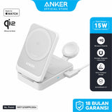 B25M3311 Anker MagGo Wireless Charging Station (15W, 3-in-1 Stand) Cable and Charger Bundle