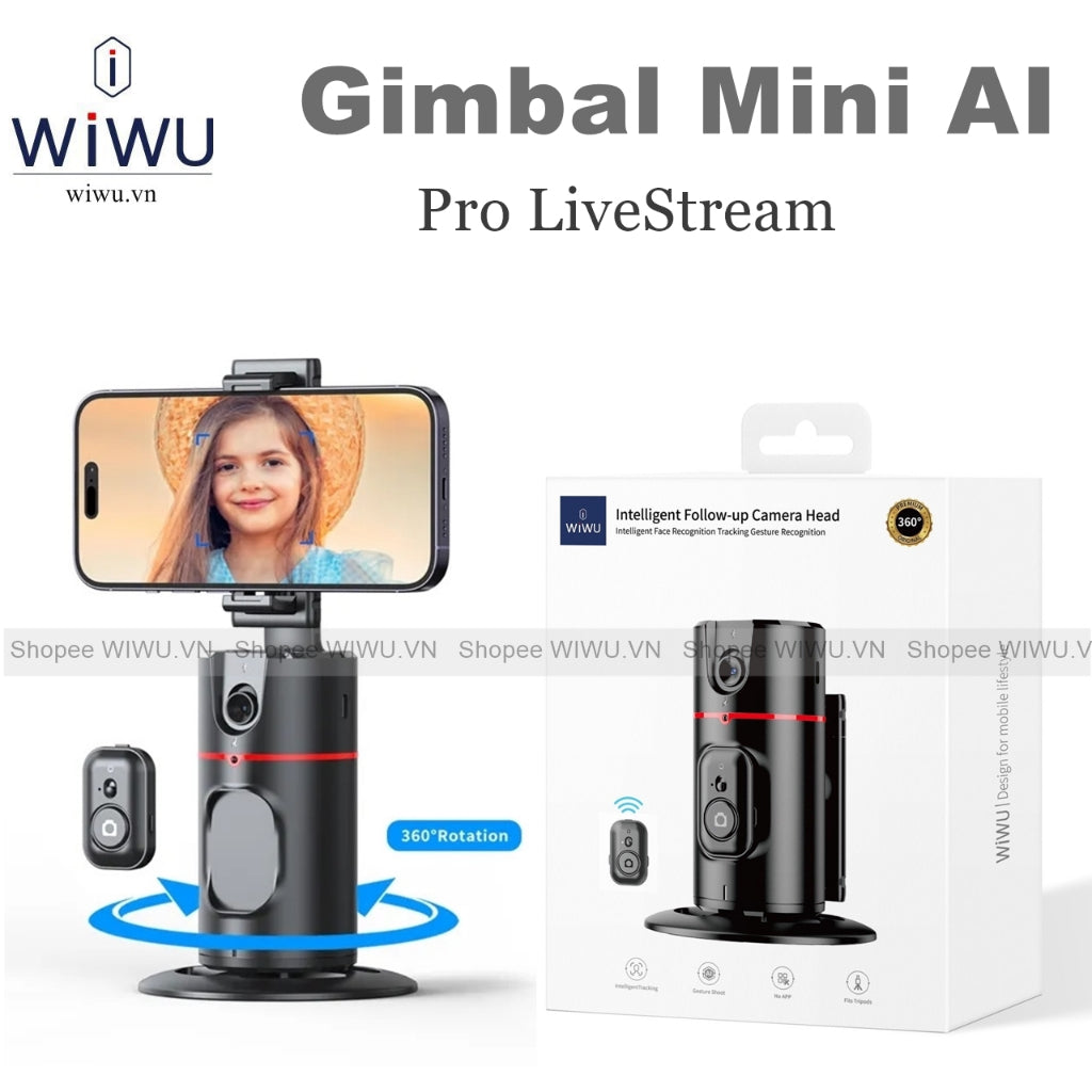 Wiwu AI Smart Checking Gimbal PRO Wi-SE016 Wiwu AI Smart Checking Gimbal PRO Wi-SE016