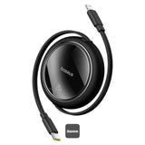Baseus Free2Pull Retractable Charging Cable USB-C to iP 20W 1m Cluster Black