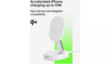 Belkin BOOST CHARGE PRO Convertible Qi2 15w Magnetic Wireless Charging Stand, w/o PSU, White