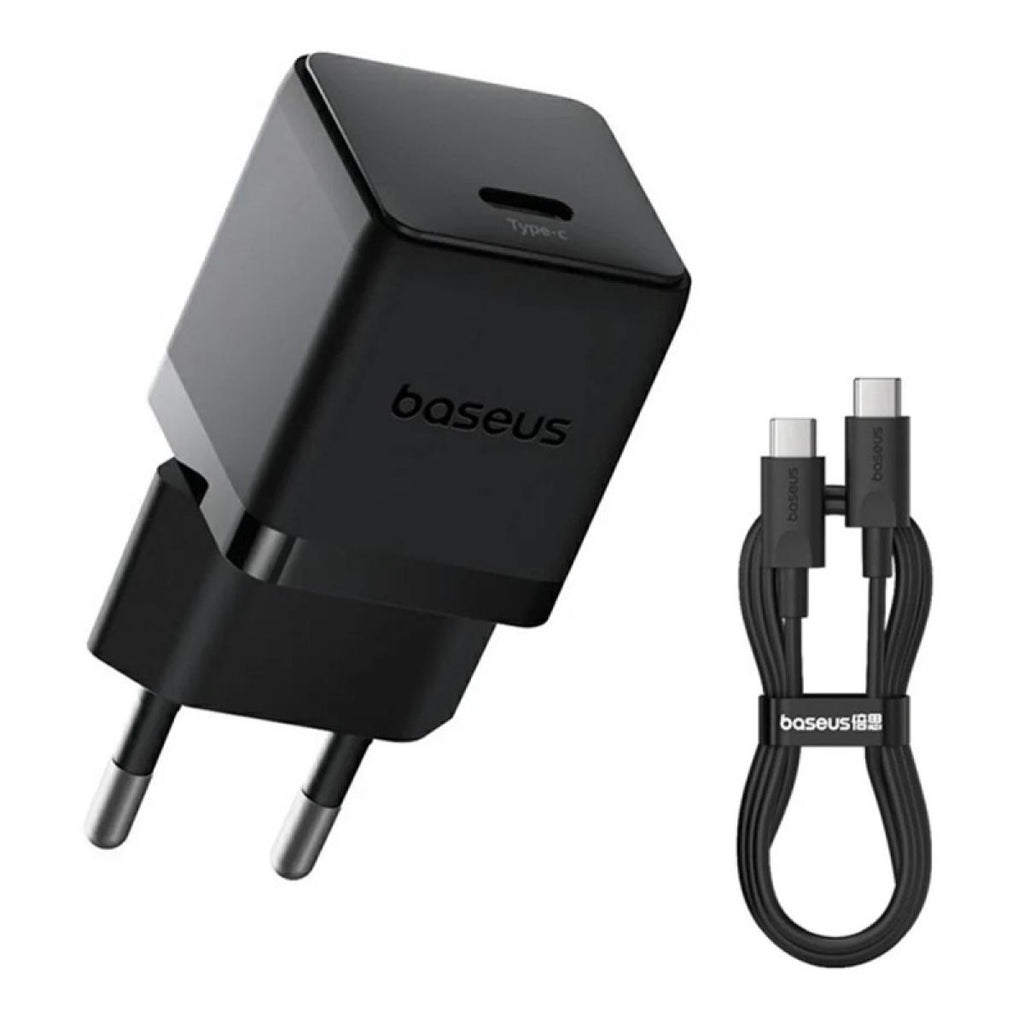 Baseus Palm Fast Charger C+U 20W EU Cluster Black Baseus Palm Fast Charger C+U 20W EU Cluster Black