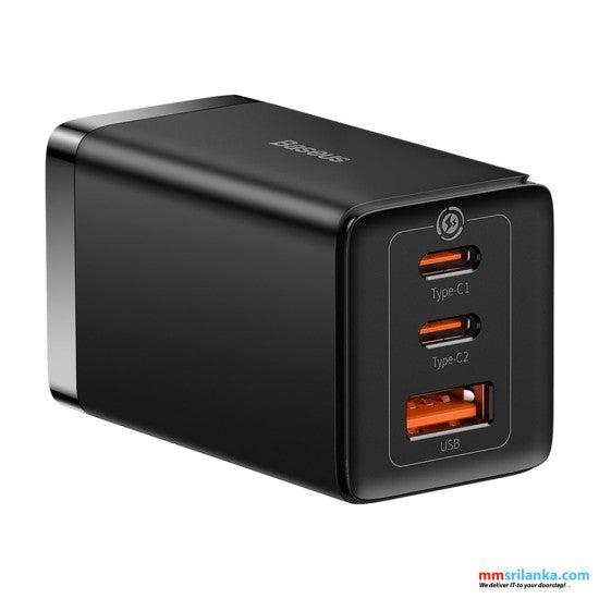 Baseus GaN5 Pro Fast Charger 2C+U 65W EU Black(Include:Baseus Xiaobai series fast charging Cable Type-C to Type-C 100W(20V/5A) 1m Black) Baseus GaN5 Pro Fast Charger 2C+U 65W EU Black(Include:Baseus Xiaobai series fast charging Cable Type-C to Type-C 100W(20V/5A) 1m Black)