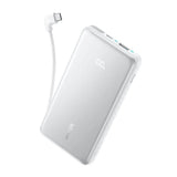 A110DH21 Anker Zolo Power Bank (10K, 22.5W Built-In USB-C Cable) White