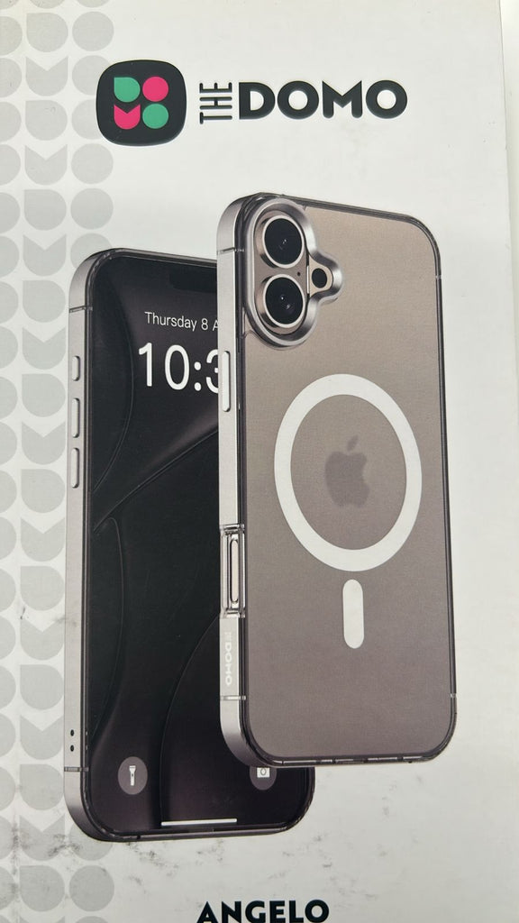 THE DOMO COVER ANGELO FOR IPHONE 16 MATTE SILVER THE DOMO COVER ANGELO FOR IPHONE 16 MATTE SILVER