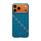 Pitaka: Happiness Rides In PITAKA Edge Case for iPhone 17 Pro Max (Indigo）