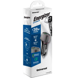 ENERGIZER: ENERGIZER 38W UNIVERSAL CAR ADAPTOR-BLACK