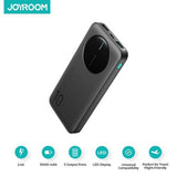 Joyroom PBF12-BLACK real 10000mAh 2.4A 12W 2USB+typec.typec support input &output