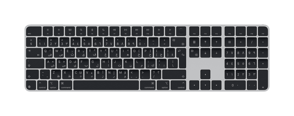 Magic Keyboard with Touch ID and Numeric Keypad for Mac | Arabic Magic Keyboard with Touch ID and Numeric Keypad for Mac | Arabic