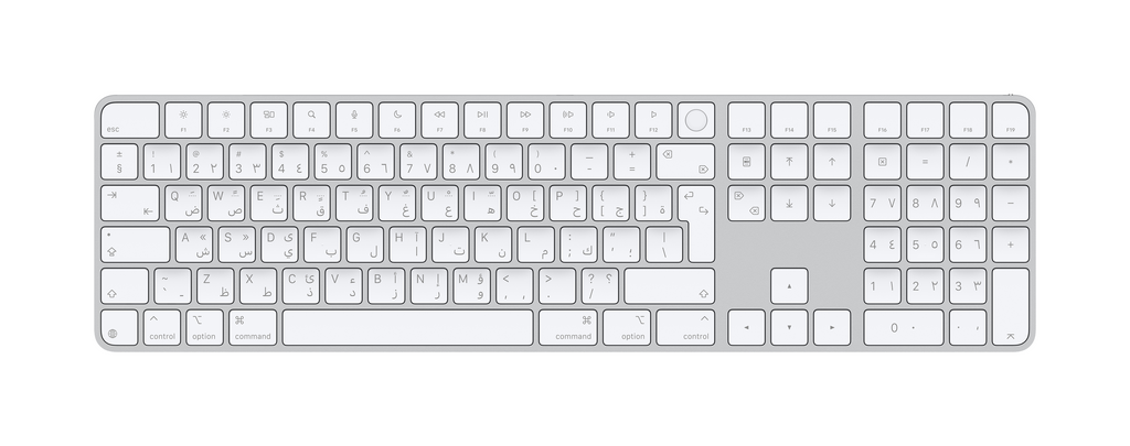 Magic Keyboard with Touch ID and Numeric Keypad for Mac | Arabic Magic Keyboard with Touch ID and Numeric Keypad for Mac | Arabic