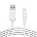 BELKIN: BELKIN USB-A TO LIGHTNING CABLE (1M)-WHITE