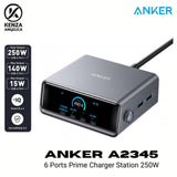 A2345341 Anker Prime 250W GaN Desktop Charger (6 Ports)  Silver