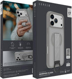 Levelo Morphix Clara Grip Case For iPhone 17 Pro Max - Silverstone