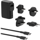 Belkin BOOST CHARGE Hybrid Wall Travel Charger 25w + 5k Power Bank, UK, EU, US, AU, Black