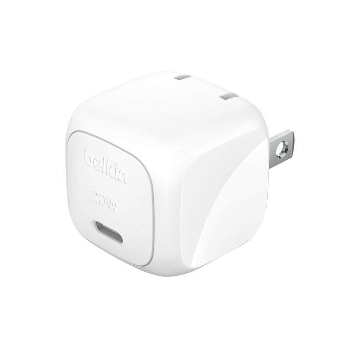 Belkin 20W USB PD Wall Charger with PPS, WHT Belkin 20W USB PD Wall Charger with PPS, WHT