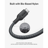 A81B5H11 Anker 322 USB-C to Lightning Cable (3ft Braided) Black