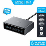 A2683341 Anker Prime Charger (200W, 6 Ports, GaN) Silver