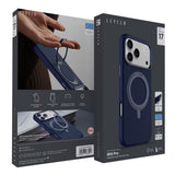 Levelo Iris Magsafe Liquide Silicone Case For iPhone 17 Pro Max - Silver