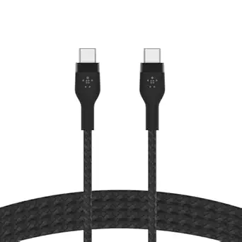 Belkin BOOST CHARGE USB-C to USB-C 2.0_Braided silicone, 2M, Black Belkin BOOST CHARGE USB-C to USB-C 2.0_Braided silicone, 2M, Black
