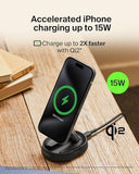 Belkin BOOST CHARGE PRO Convertible Qi2 15w Magnetic Wireless Charging Stand, w/o PSU, Black